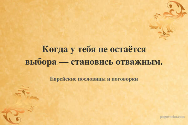 Когда у тебя не остаётся выбора — становись отважным.