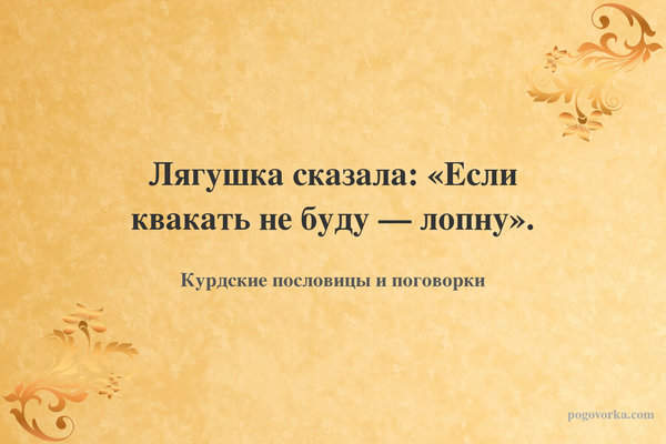 Лягушка сказала: «Если квакать не буду — лопну».
