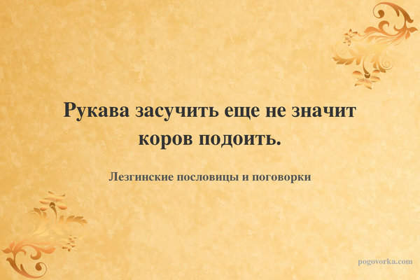 Рукава засучить еще не значит коров подоить.