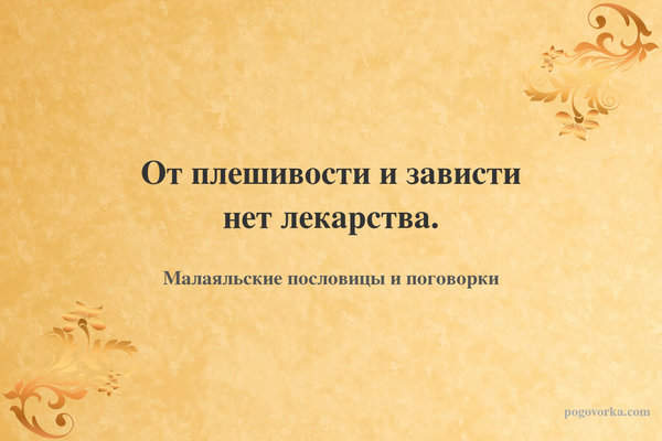 От плешивости и зависти нет лекарства.