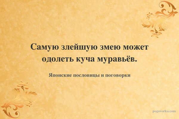 Самую злейшую змею может одолеть куча муравьёв.
